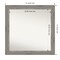 Amanti Art Non-Beveled Wood Wall Mirror, Regis Barnwood Grey Frame
